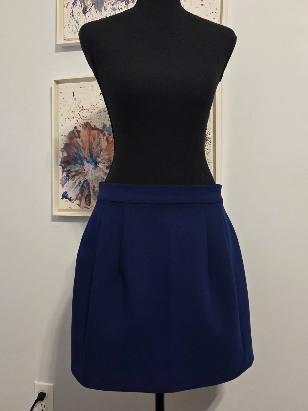 Zara Navy Mini Skirt